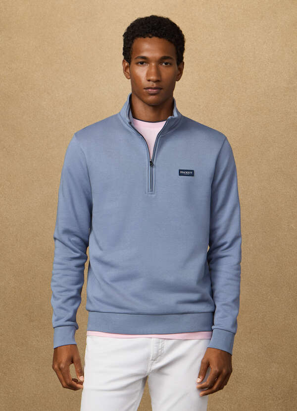 Branded Badge Quarter Zip Sweat - 2