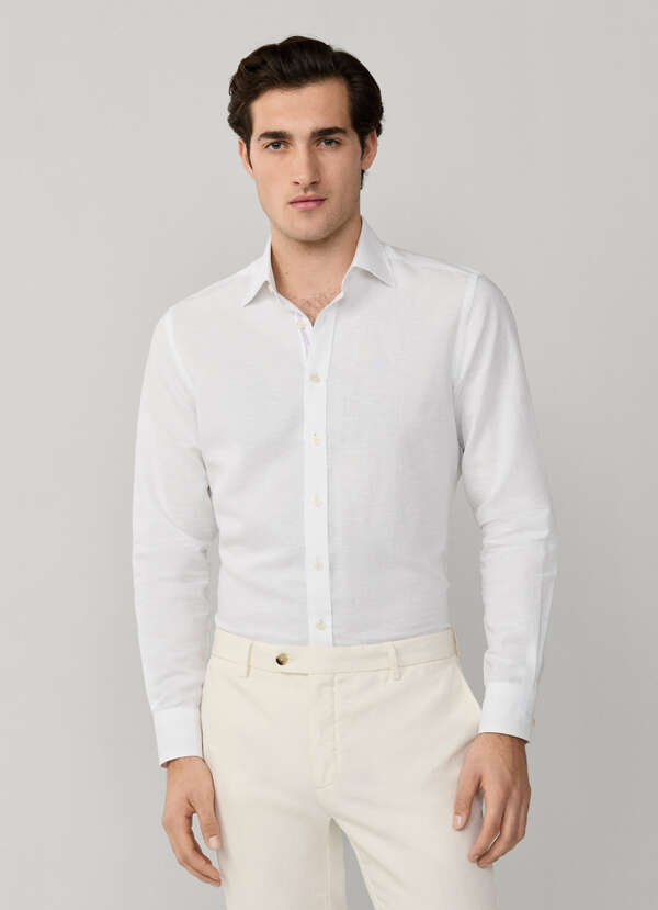 Tailored Fit Cotton-Linen Selvedge Shirt - 2