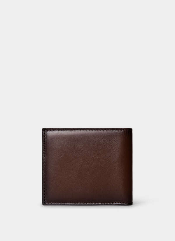 Embossed Branding Leather Billfold Wallet - 2