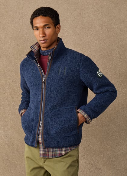Branded Teddy Fleece Full Zip Sweat