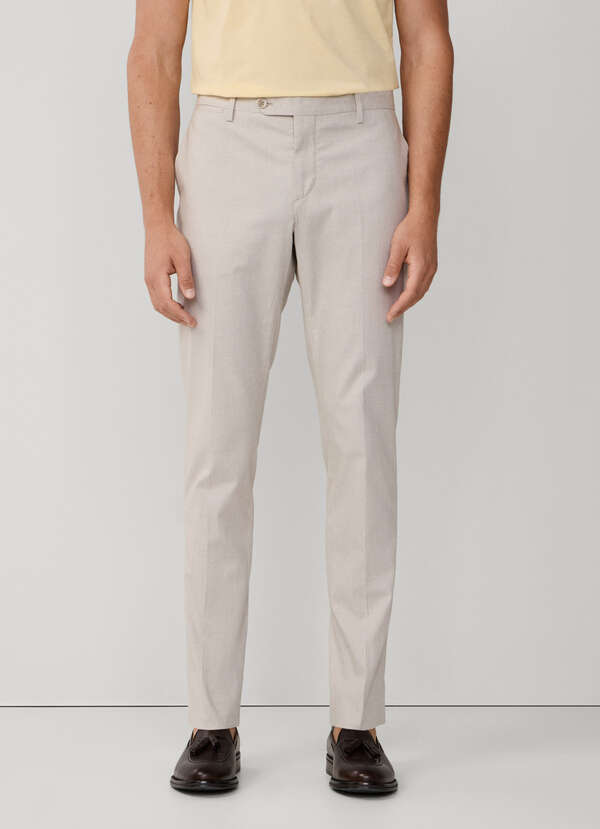 Slim Fit Kensington Stretch Cotton Trousers - 2