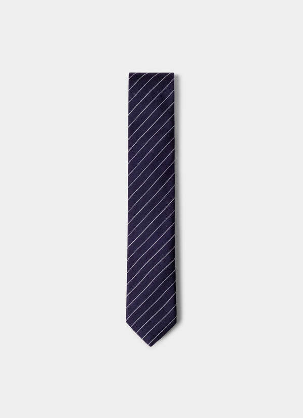 Silk-Wool Single Stripe Tie