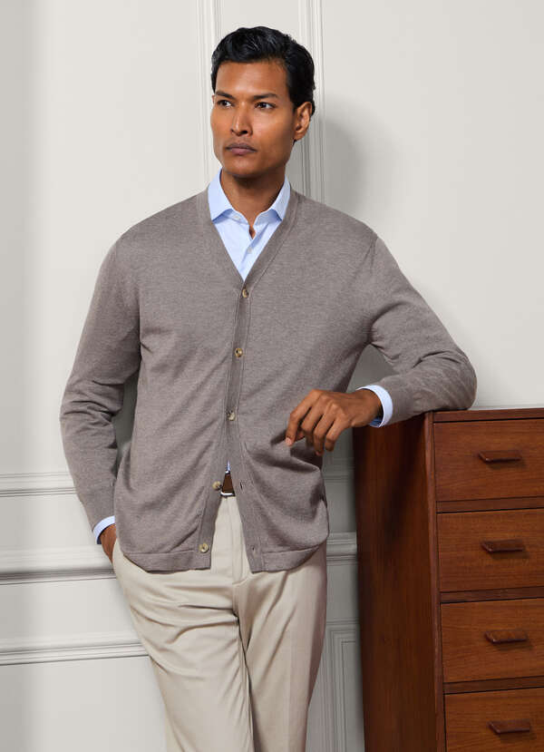 Silk-Cotton Cardigan