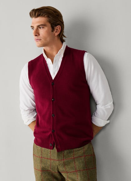 Merino Wool-Cashmere Blend Vest