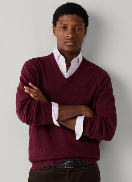 Lambswool V-Neck Jumper