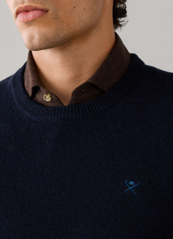 Lambswool Crew Neck Jumper - 2