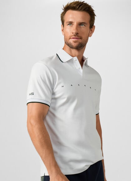 Classic Fit Short Sleeve Branded Polo