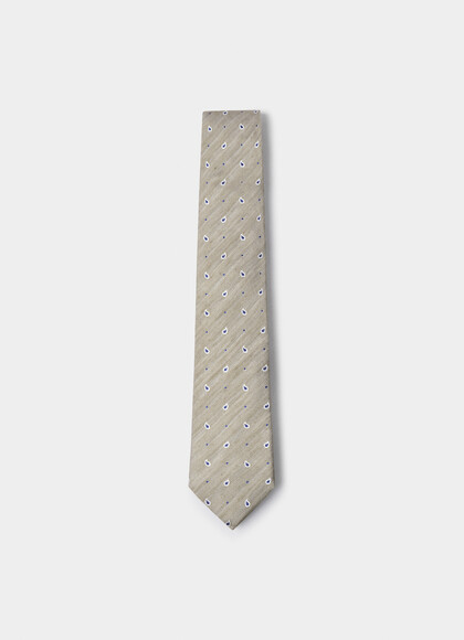 Paisley Silk Linen Tie