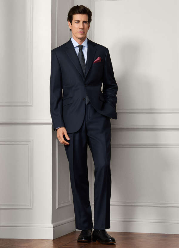 Wool Birdseye Suit - Woven In Italy Wool Birdseye Suit - Woven In Italy