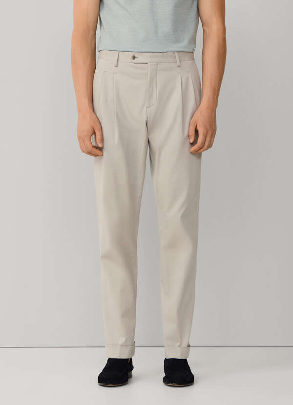 Regular Fit Double Pleat Chino - 2