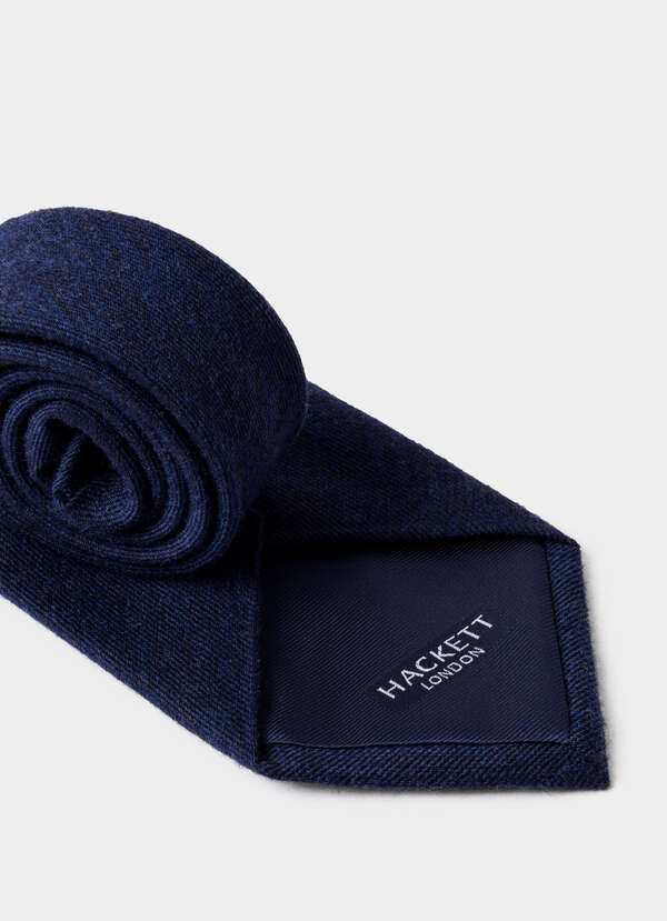 Wool-Silk Solid Twill Tie - 2