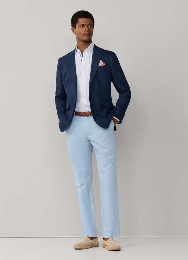 Slim Fit Kensington Linen Chino Slim Fit Kensington Linen Chino