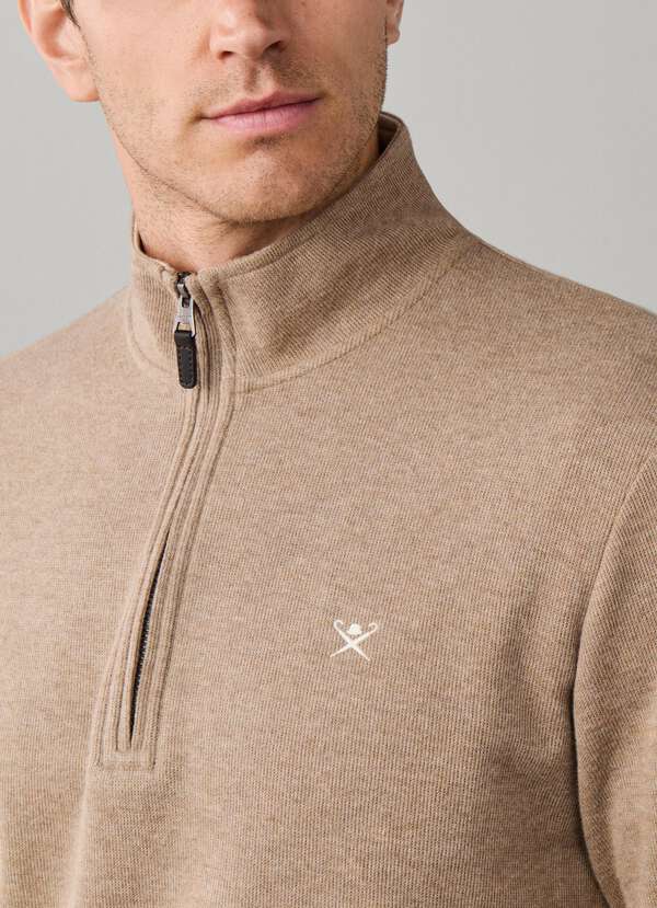 Travel Cotton Quarter Zip Sweat - 2 Travel Cotton Quarter Zip Sweat - 2