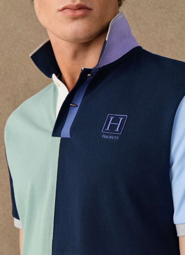 Classic Fit Short Sleeve Branded Multi Polo - 2
