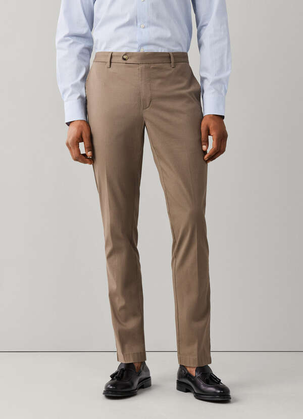 Slim Fit Kensington Ribbed Stretch Chino - 2