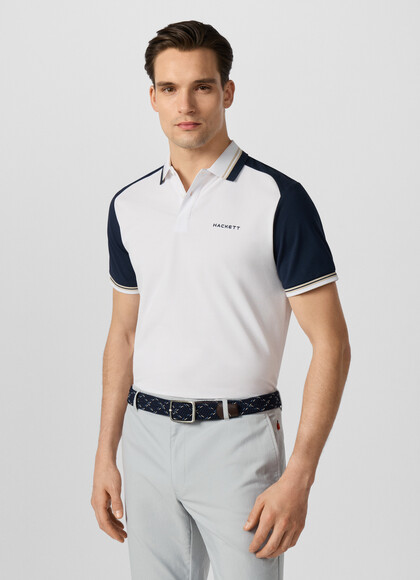 Classic Fit Short Sleeve Colour Block Polo