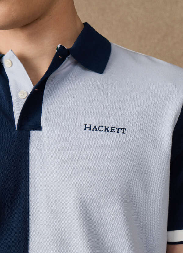 Classic Fit Short Sleeve Half Number Polo - 2