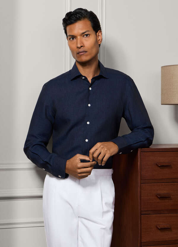 Tailored Fit Linen Shirt