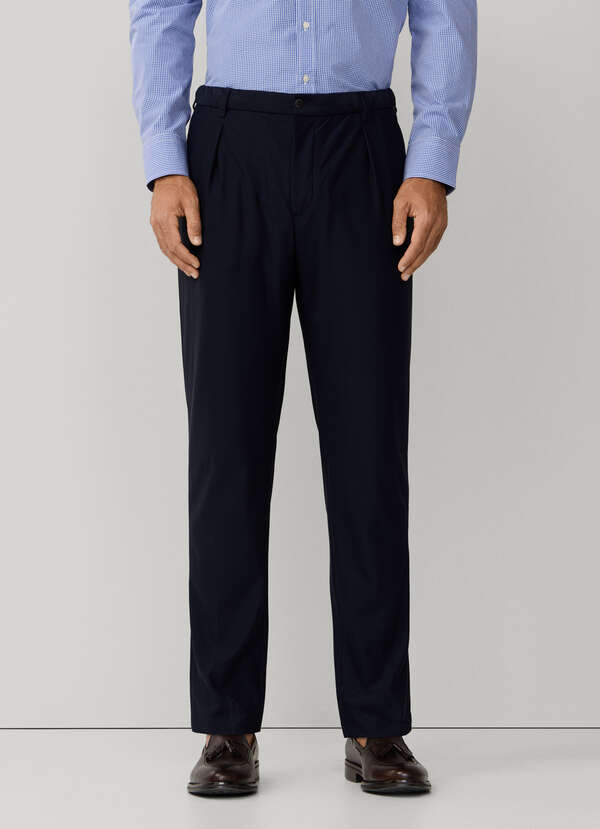 Regular Fit Formal Travel Jersey Trouser - 2