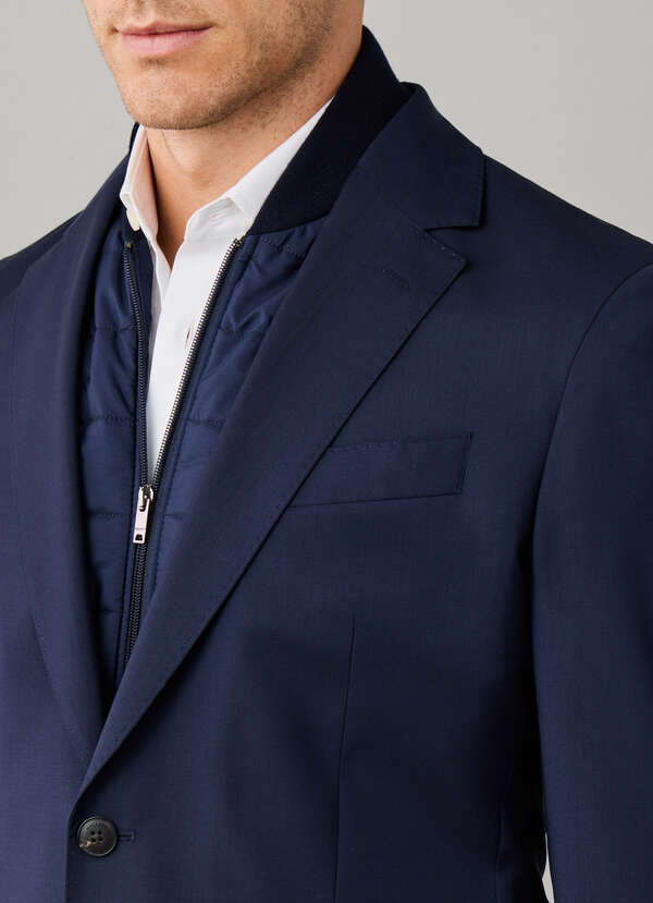Wool Travel Blazer with Detachable Bib - 2