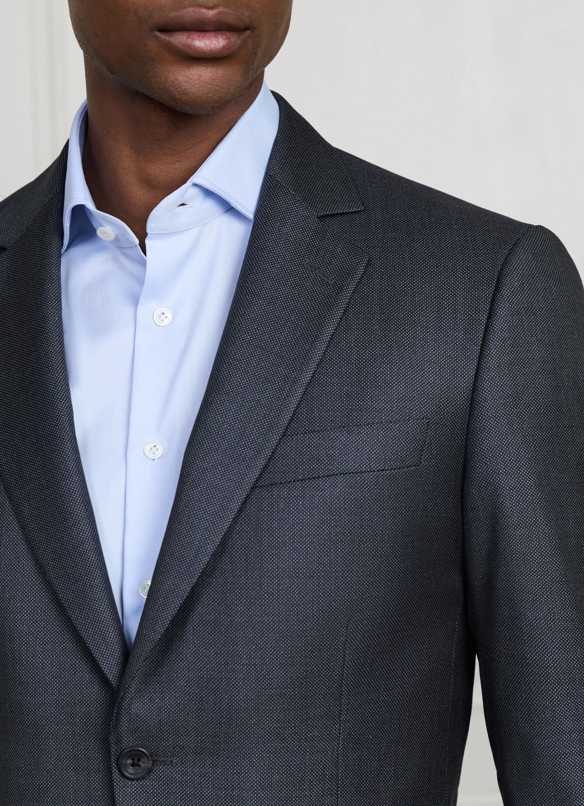 Wool Birdseye Suit - Woven In Italy | Hackett London