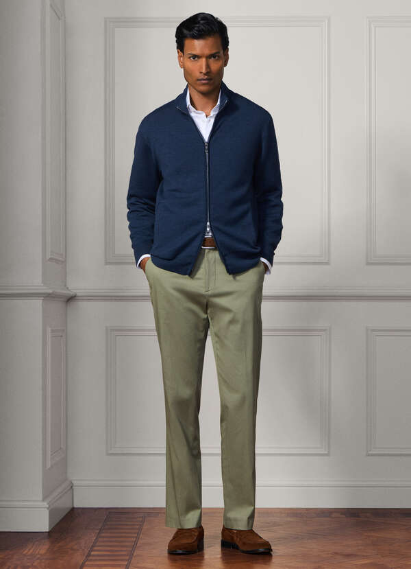 Slim Fit Kensington Cotton-Silk Chinos Slim Fit Kensington Cotton-Silk Chinos