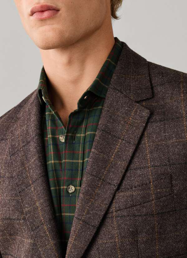 Wool Tattersall Blazer - Woven in England - 2