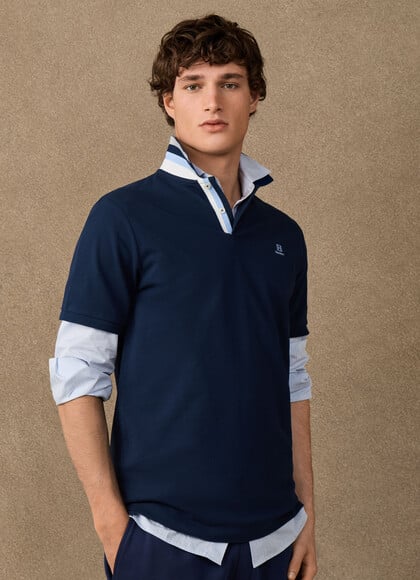 Classic Fit Short Sleeve Tape Polo