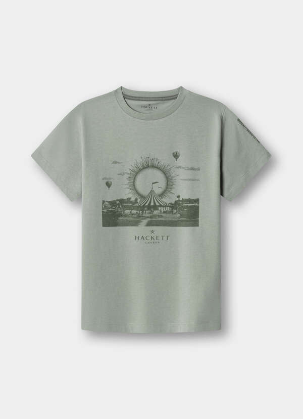 Classic Fit Graphic Festival Wheel T-Shirt Classic Fit Graphic Festival Wheel T-Shirt