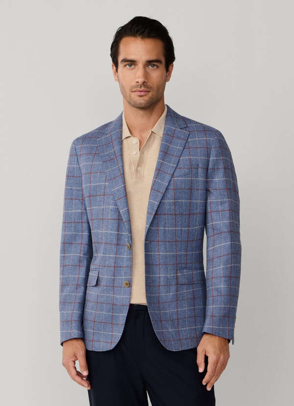 Silk-Wool Tattersall Blazer Silk-Wool Tattersall Blazer