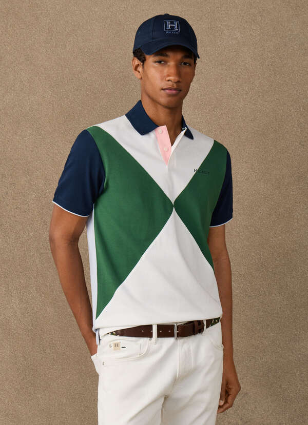 Classic Fit Short Sleeve Multi Number Polo