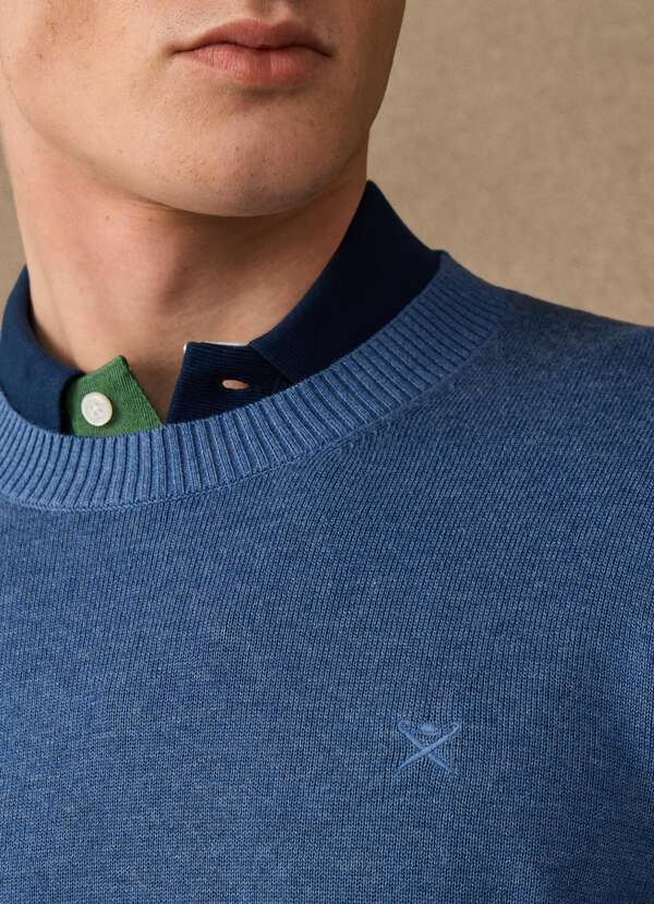 Cotton Crew-Neck Jumper - 2