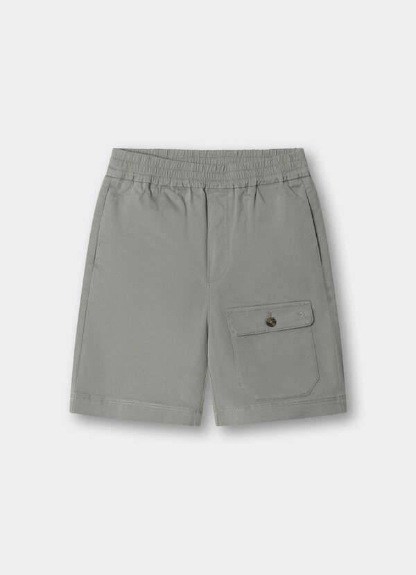 Classic Fit Washed Cargo Short