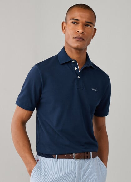 Classic Fit Short Sleeve Swim Trim Polo
