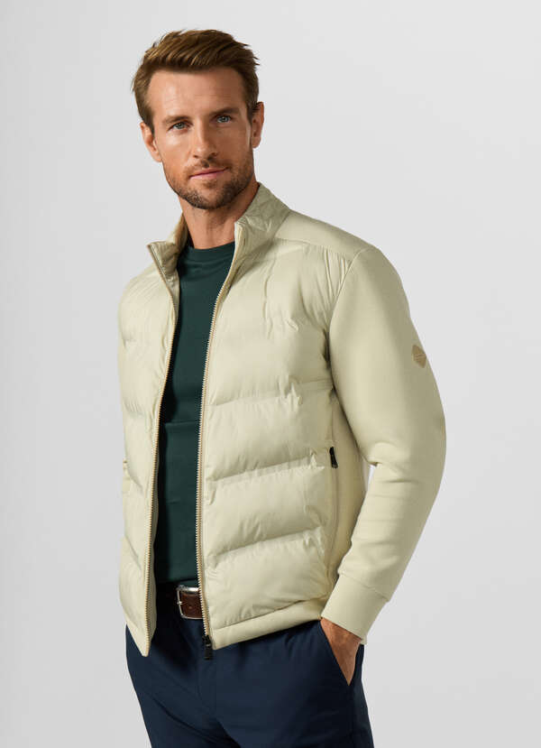 Lightweight Quilted Hybrid Sweat Jacket