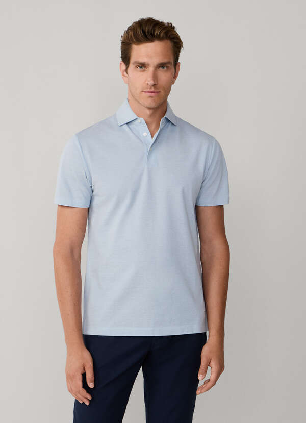 Classic Fit Short Sleeve Oxford Pique Polo - 2