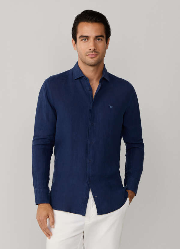 Tailored Fit Garment Dyed Linen Shirt - 2