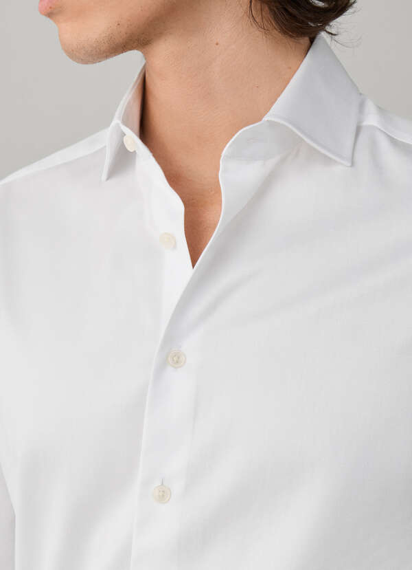 Tailored Fit Formal Herringbone Shirt - 2
