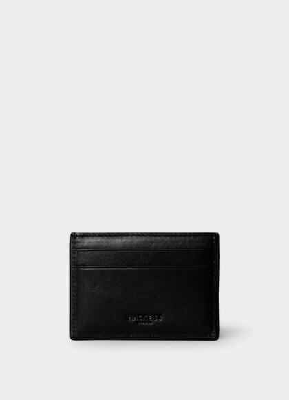 Embossed Branding Leather Cardholder