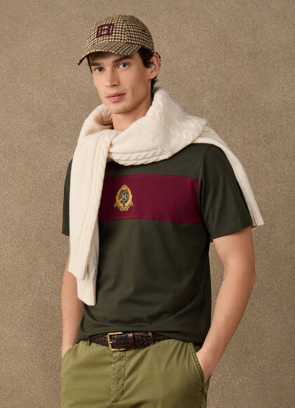 Classic Fit Crest Panel T-Shirt