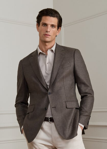 Wool-Cashmere Twill Blazer - Woven in Italy