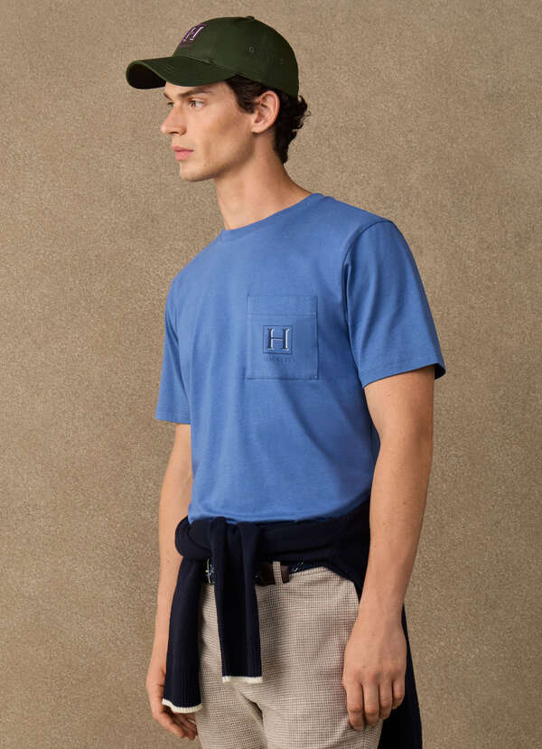 Classic Fit Shadow Logo Pocket T-Shirt