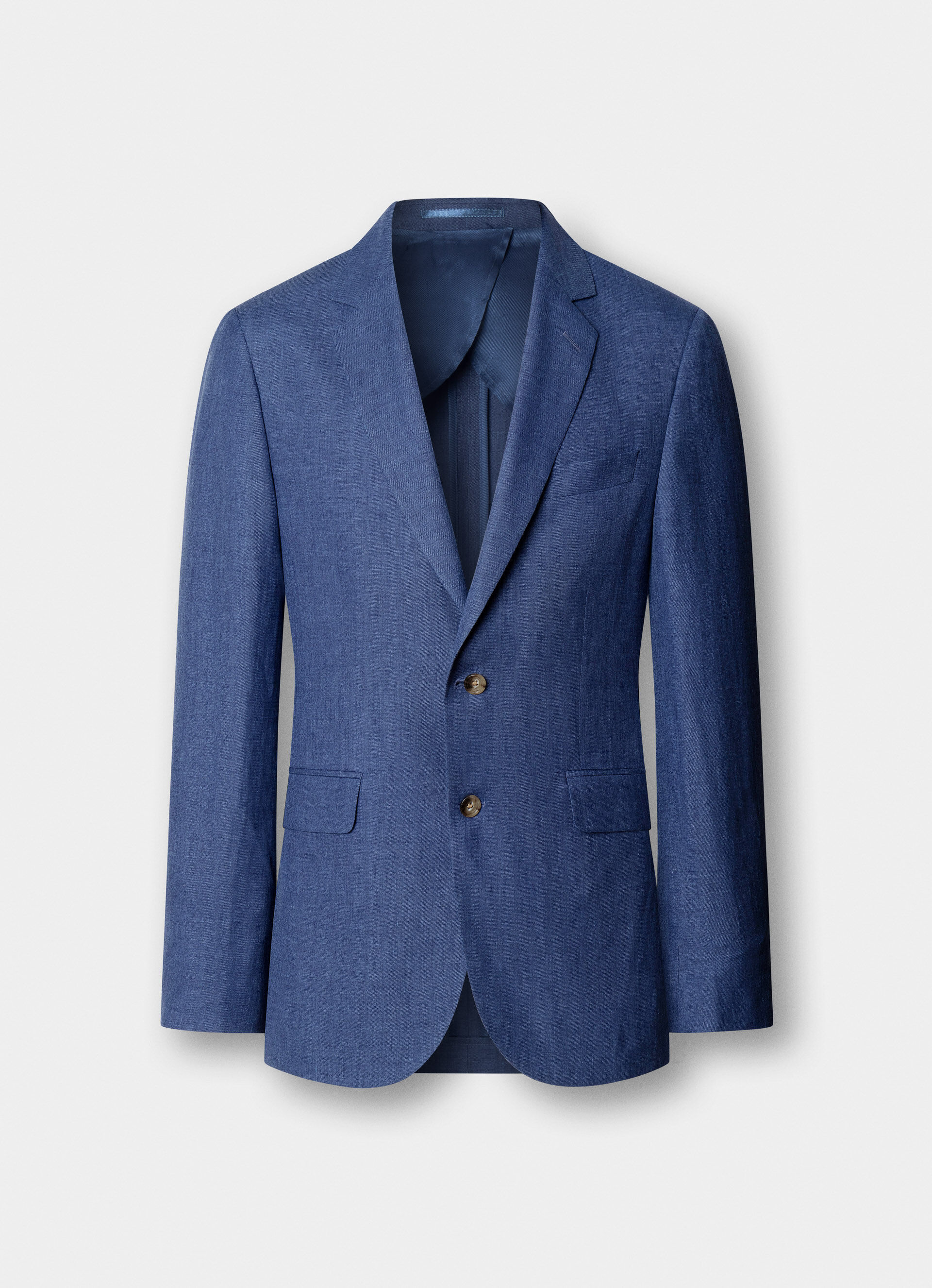 Linen-Wool Hopsack Suit - Woven In Italy | Hackett London