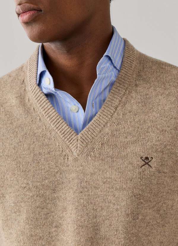 Lambswool V-Neck Jumper - 2 Lambswool V-Neck Jumper - 2