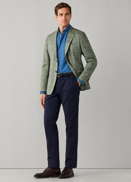 Slim Fit Kensington Stretch Cotton Chino