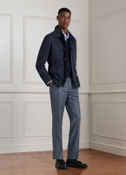 Wool Natural Stretch Formal Trousers