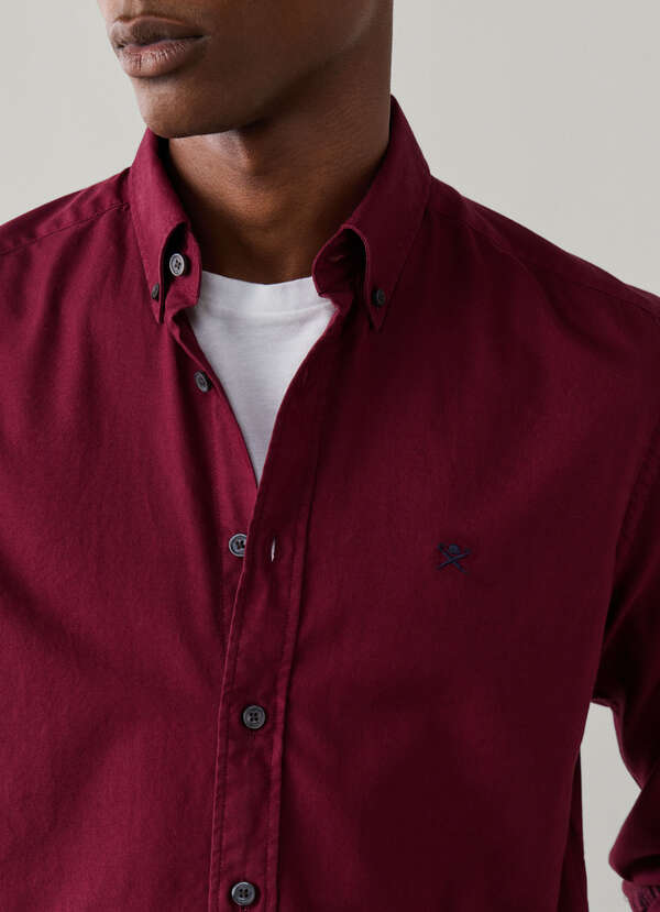 Tailored Fit Garment Dyed Oxford Shirt - 2 Tailored Fit Garment Dyed Oxford Shirt - 2