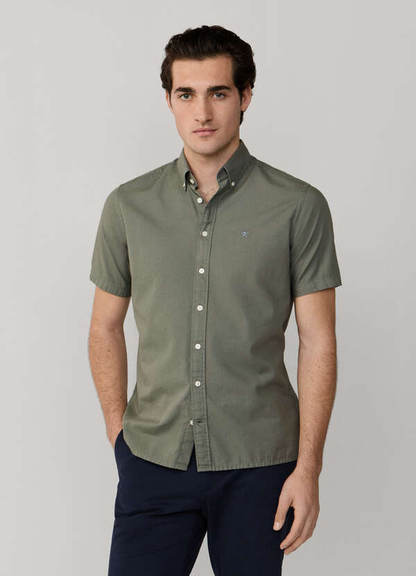 Tailored Fit Short Sleeve Oxford Shirt - 2