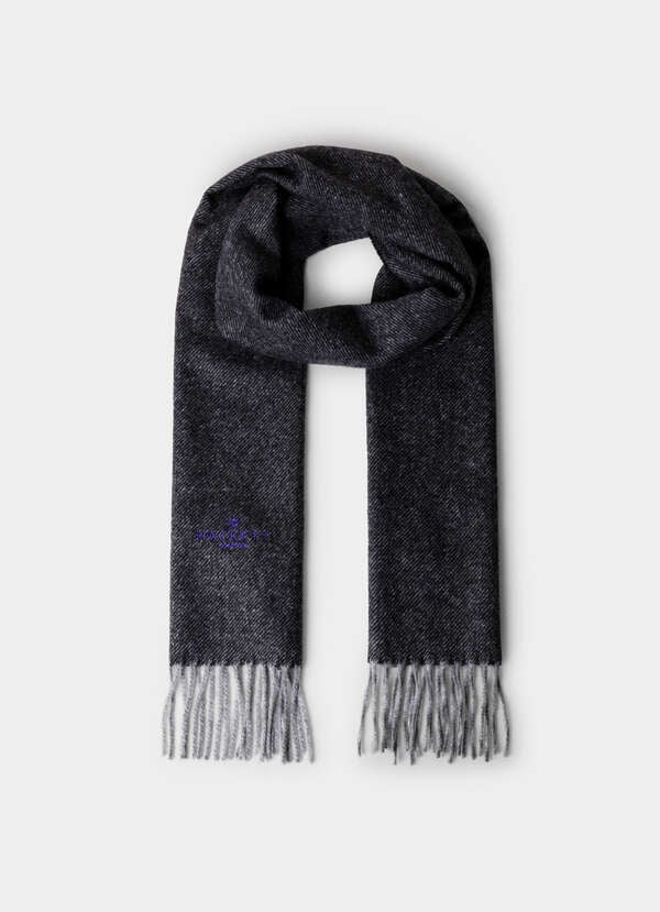 Wool-Cashmere Twill Scarf - Made in Italy