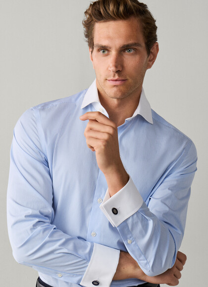 Tailored Fit Formal Fine Stripe Shirt